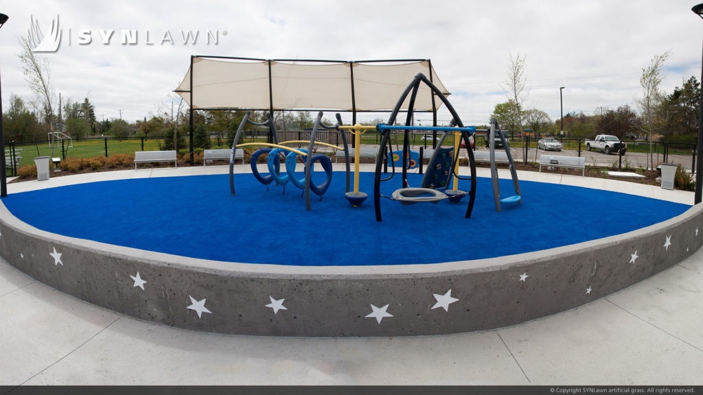 One of the main problems with playground surfaces like wood chips, rubber pieces, and gravel is that they are not durable. Heavy rain or intense foot traffic can cause these materials to get damaged over time.