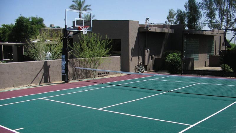 Basketball and tennis surface from SYNLawn