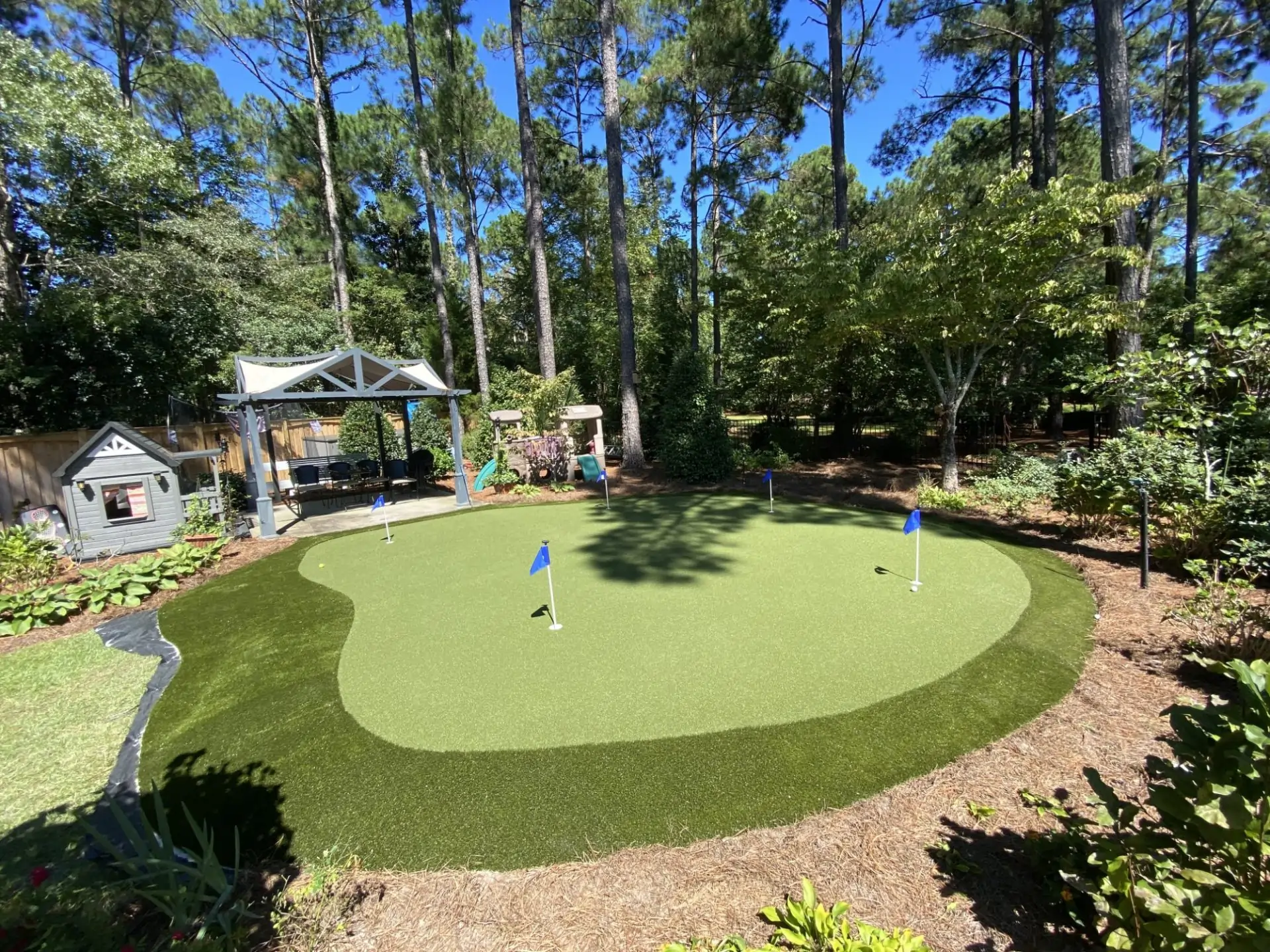 backyard putting greens artificial grass turf