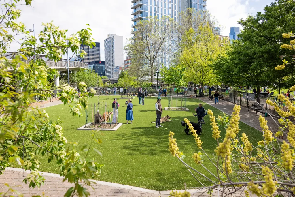 SYNLawn artificial grass playground installation